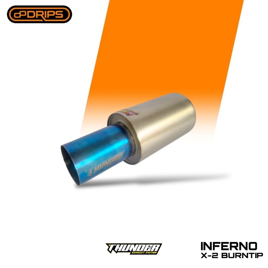KNALPOT MOBIL THUNDER EXHAUST SYSTEM INFERNO X-2 BURNTIP SSS