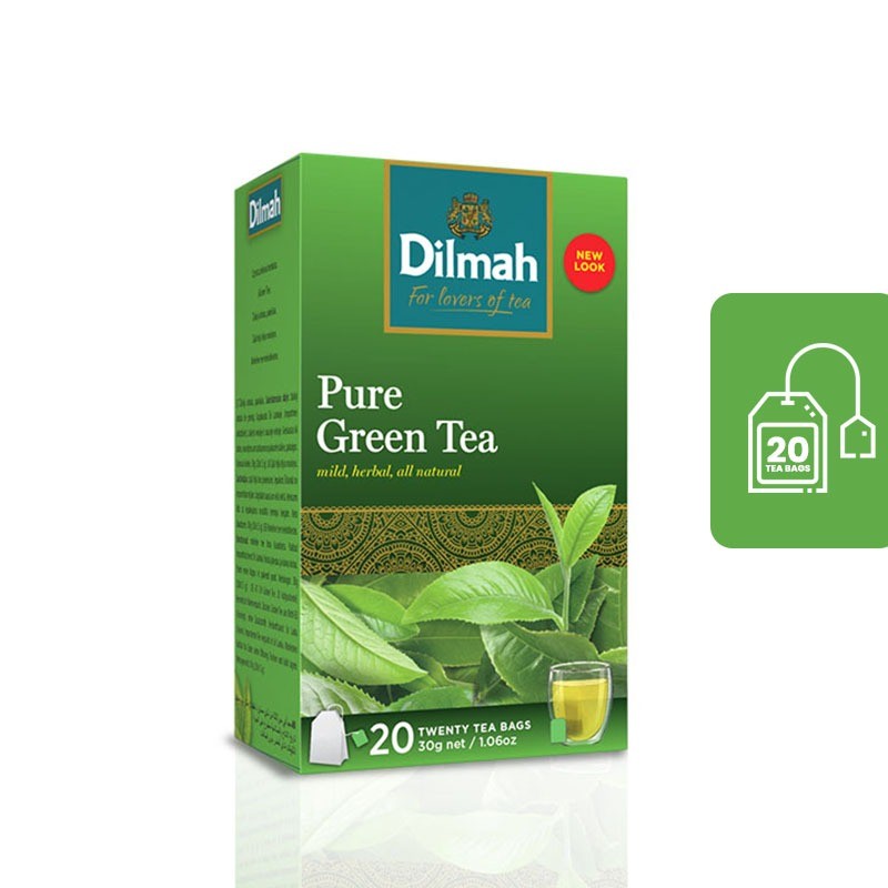 

Dilmah Pure Green Tea - Teh Celup (Tag Tbag 20s)