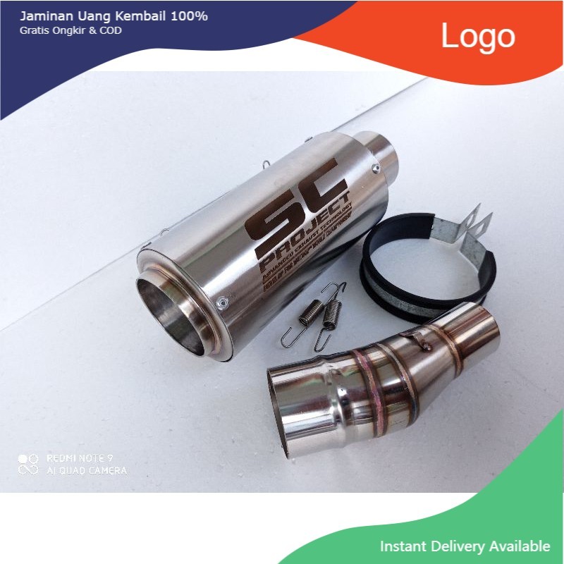 Knalpot sc project titan slip on ninja 250 karbu ninja 250 fi dan z250 knalpot racing