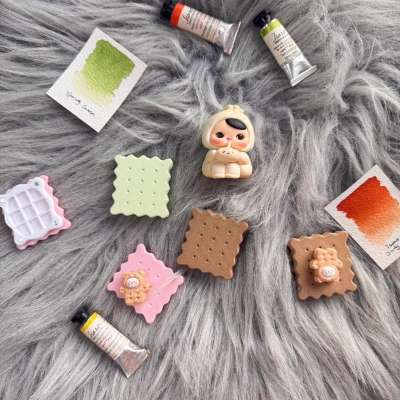 

Empty Mini Watercolor Palette Box 3D Printing Cute Shape Watercolor Palette Student Travel Portable Painting Art Supplies