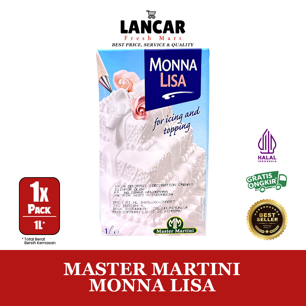 

MONNA LISA WHIPPING CREAM NON DAIRY 1L