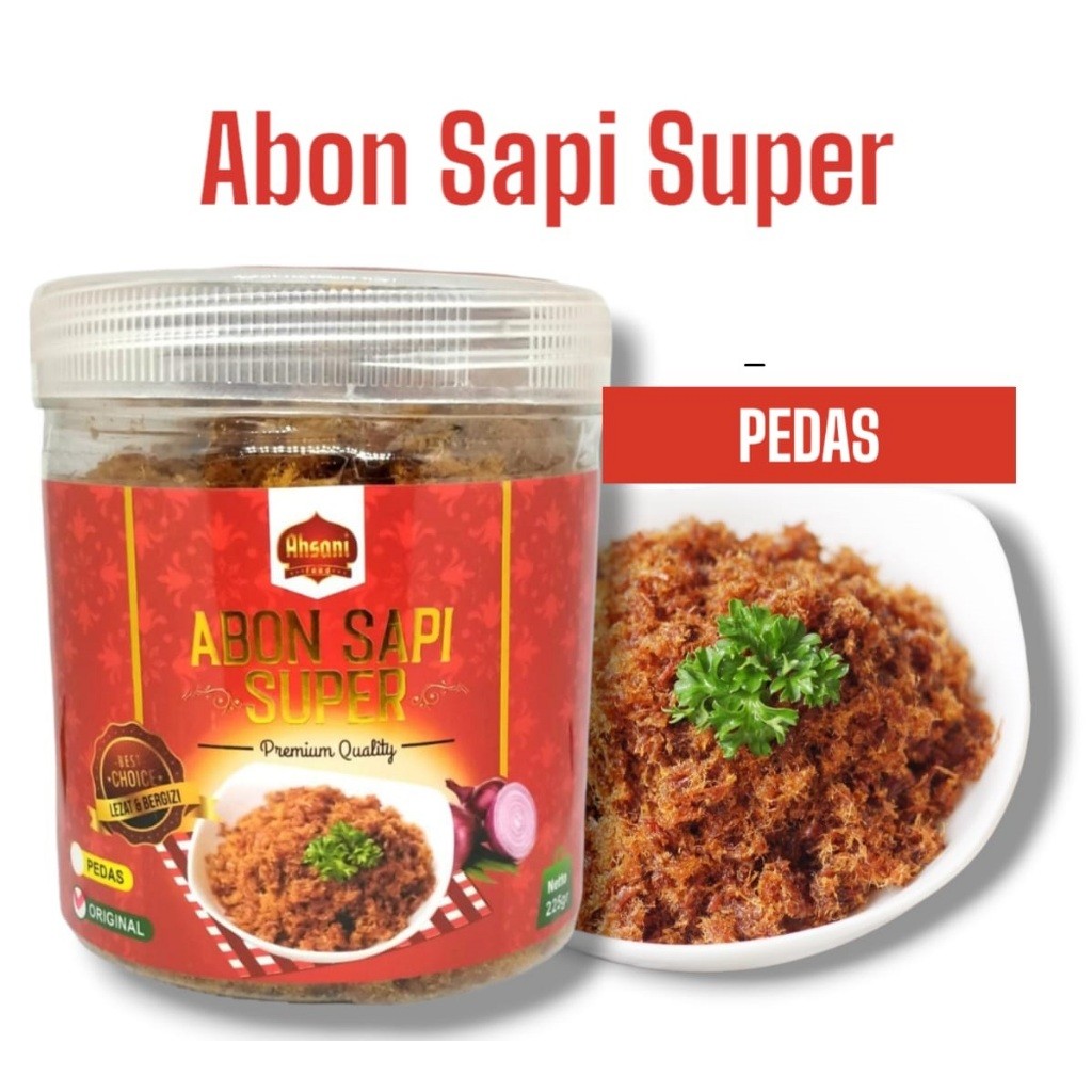 

Abon Sapi Super Daging Sapi pilihan rasa enak tanpa pengawet - 225gr Pilih Varian Rasa
