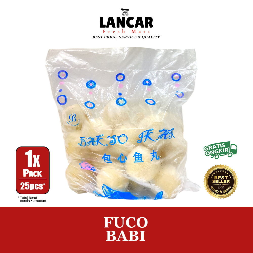 BAKSO IKAN DAN BABI FUCO ISI 25 / BAKSO FUZHOU ISI BABI ISI 25