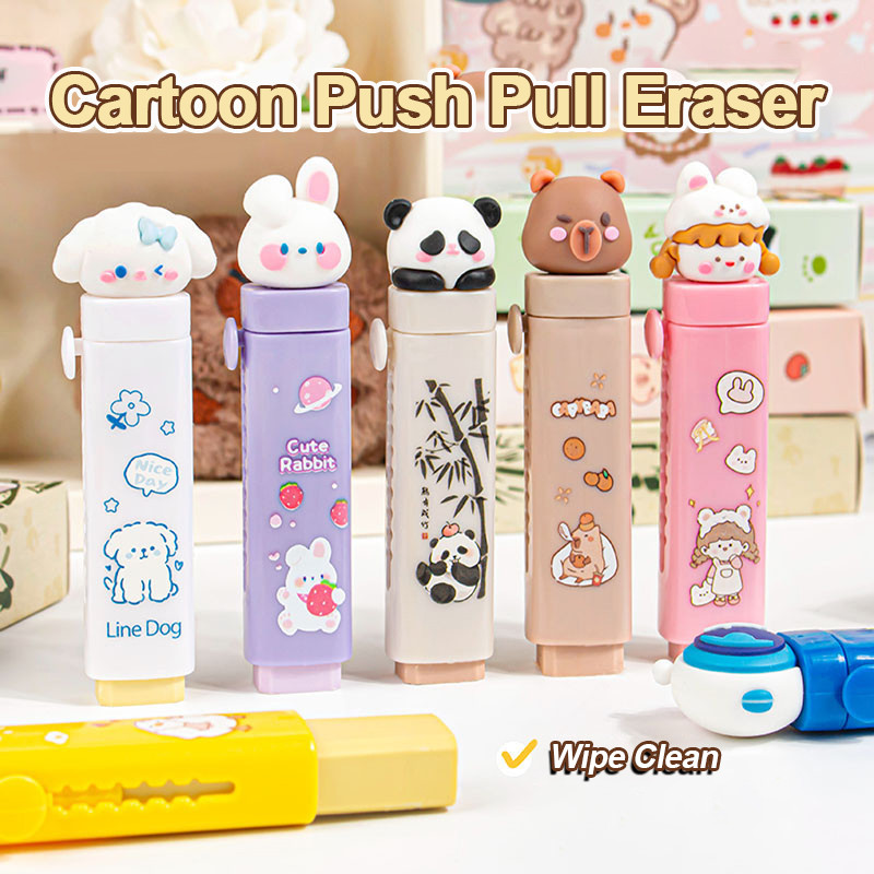 

Creative Cartoon Eraser for Elementary School Students Cute and Traceless Eraser for Children to Promote Learning and Exams Penc