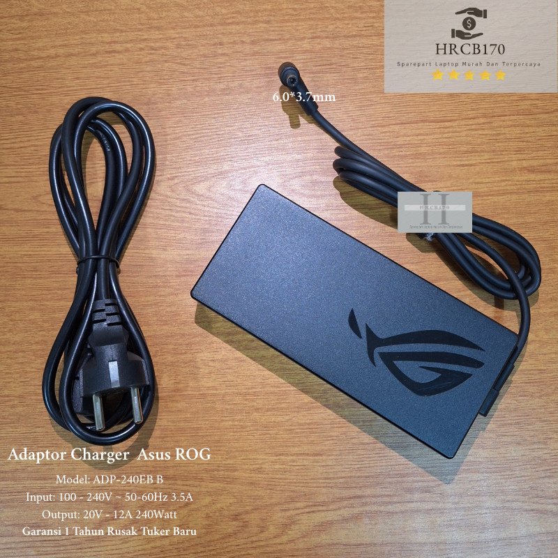 Charger Adaptor Laptop TUF Gaming 15 FA507RE Strix Scar 15 G533QS G533QS-XS98Q G533QS-HF083TS G533QS