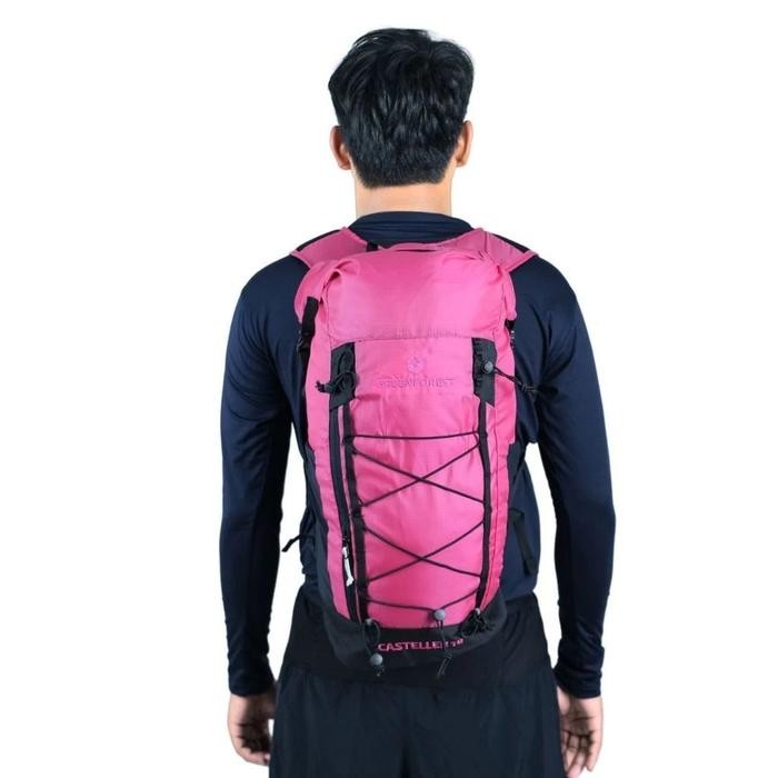 Tas Greenforest Casteller 18L Fast Pack - Tas Carrier - Pink Fuschia