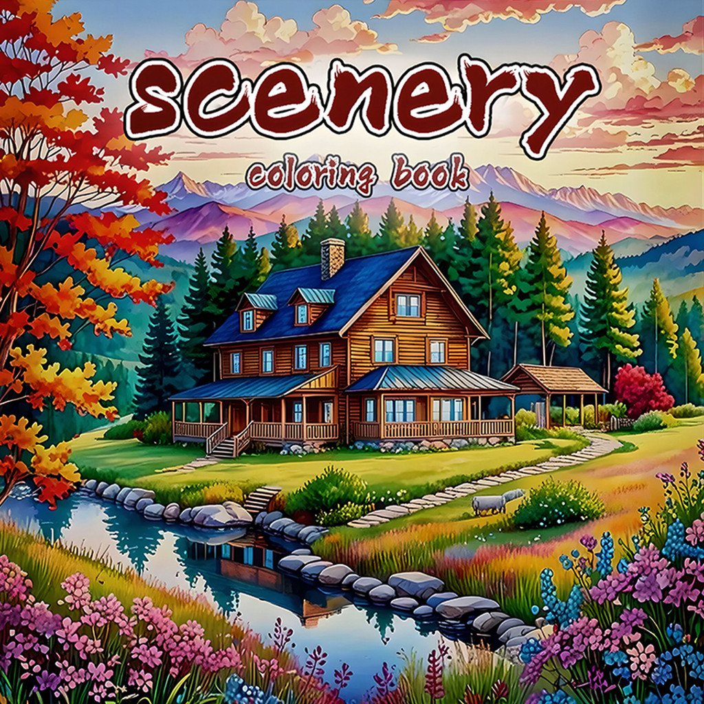 

1pc Adult Picture Book 24Page Coloring Books Gift For Birthday Party Relieve Stress Kill Time Graffiti Painting Drawing Art Book