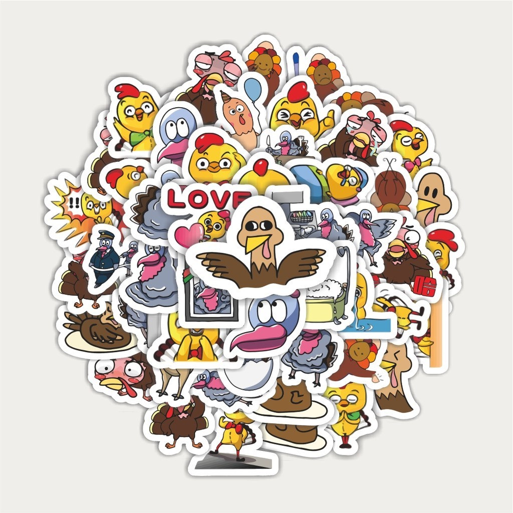 

Sticker Pack Sticker Hewan Kalkun | Sticker TUMBLR | Stiker LAPTOP KOPER HELM