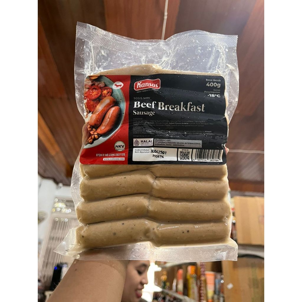

Smoked Sausage Kansas / Sosis Asap Kansas / Smoked Beef Sausage Kansas / Smoked Chicken Sausage Kansas - 400 Gram