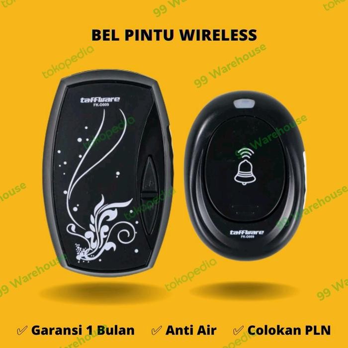 Hot Produk Bel Rumah Wireless Waterprooof Bel Pintu Tanpa Kabel Anti Air Doorbell Terbaik dan Terlar