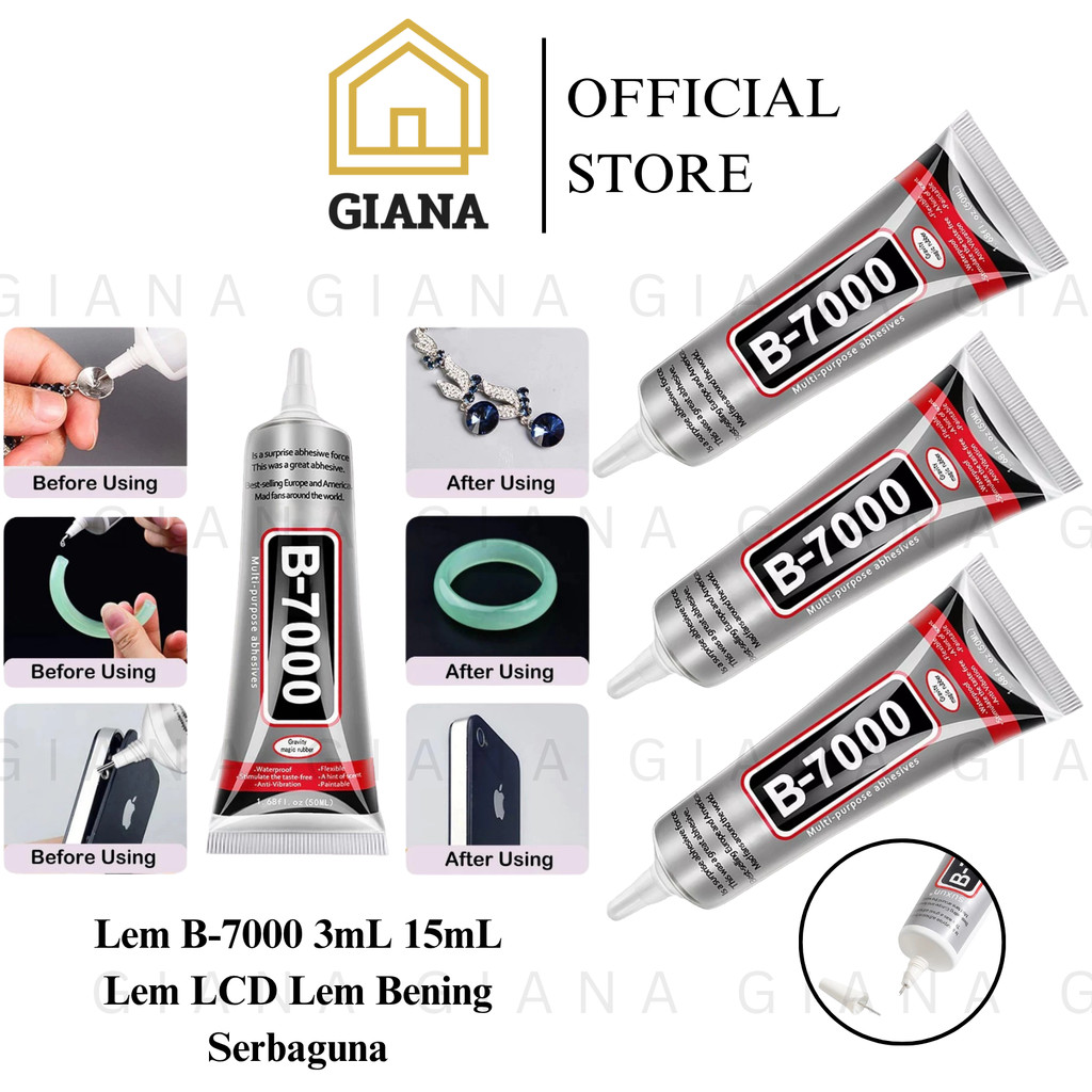 

GIA Lem B7000 3mL 15mL Lem LCD Lepas Lem Kaca HP Lem Casing HP Lem B7000 3mili 15mili Lem Perekat Aksesoris Serbaguna