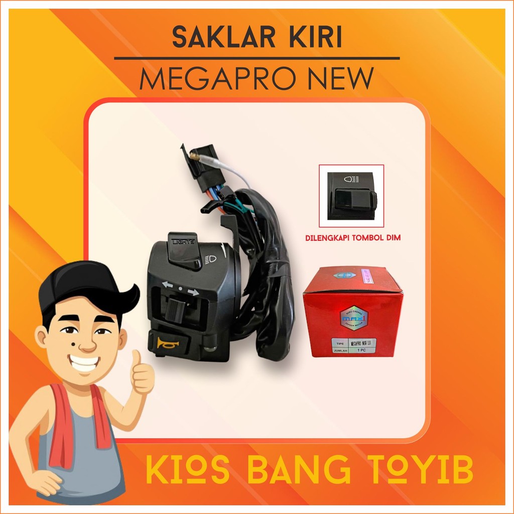 Saklar Kiri + Tombol Dim MEGAPRO NEW Switch Saklar Kiri MEGAPRO NEW (Max1)