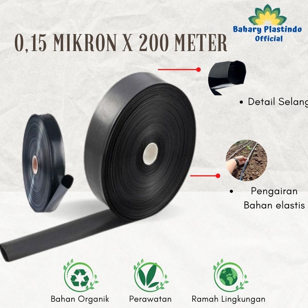 Selang Drip Irigasi 0.15 Mikron 200 Meter