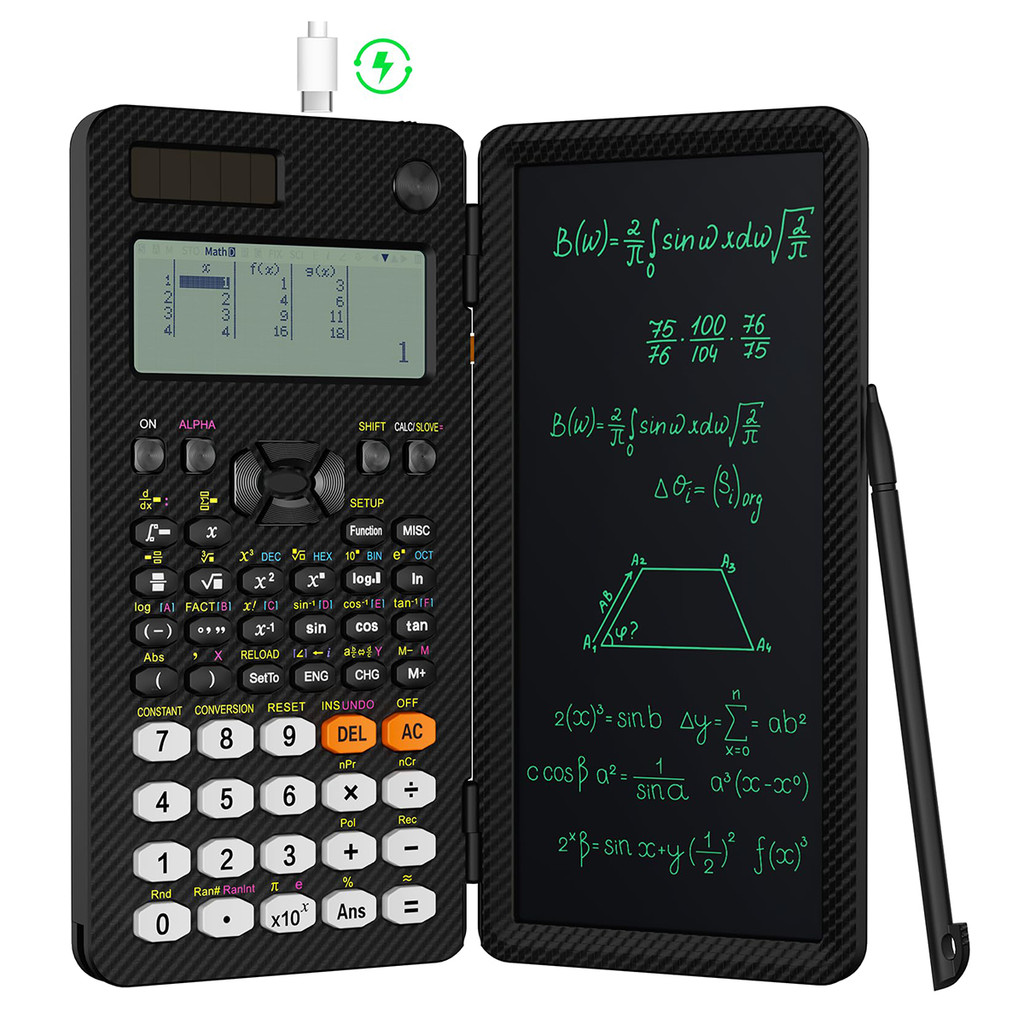 

991EX Rechargeable Scientific Calculator with Writing Tablet and Pen 417 Functions for Students and Professionals in Physics