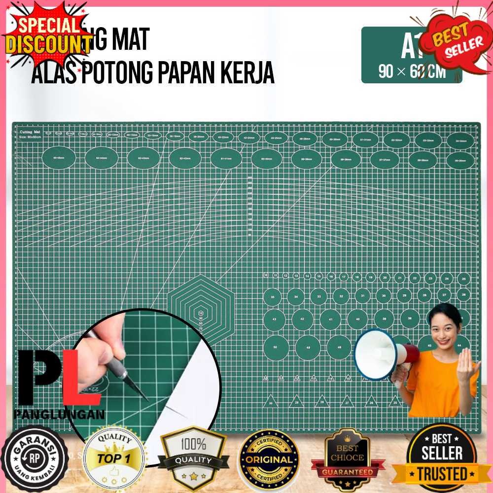 

QJH Working Pad Cutting Mat Alas Potong Papan Kerja A1 90x60cm - QJ4