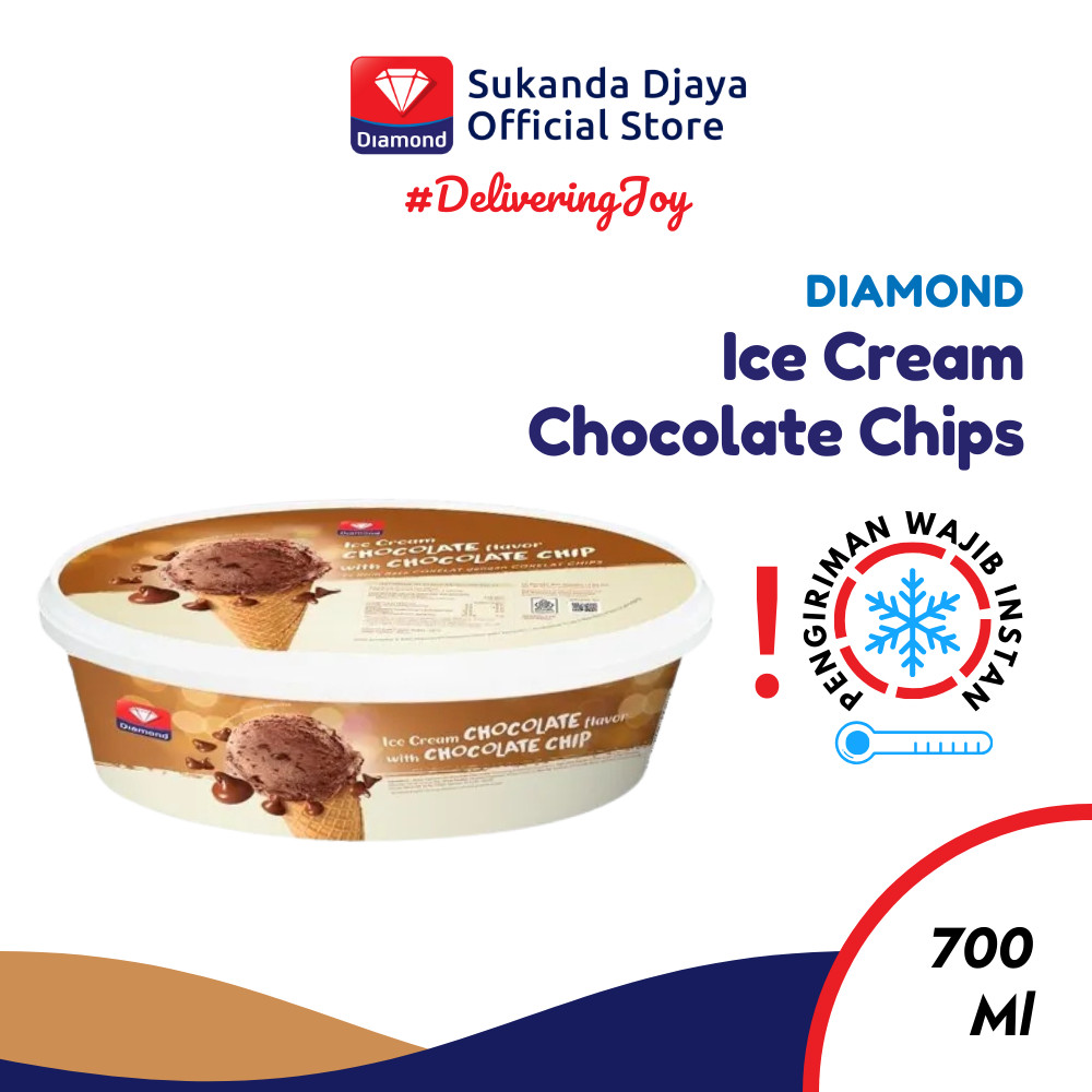 

Diamond Ice Cream Chocolate Chips 700 Ml