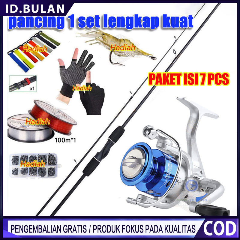 Shimano 1.65M/1.8M/2.1M/2.4M Joran Pancing Set 15 Kg Reel Pancing Murah Kuat Power Pancing Set /panc