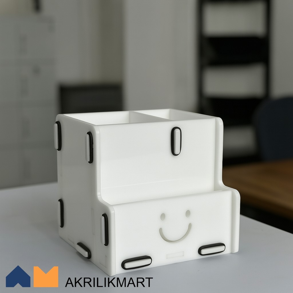 

Tempat ATK Alat Tulis Kotak Akrilik Bongkar Pasang / Acrylic Stationary Holder Knockdown
