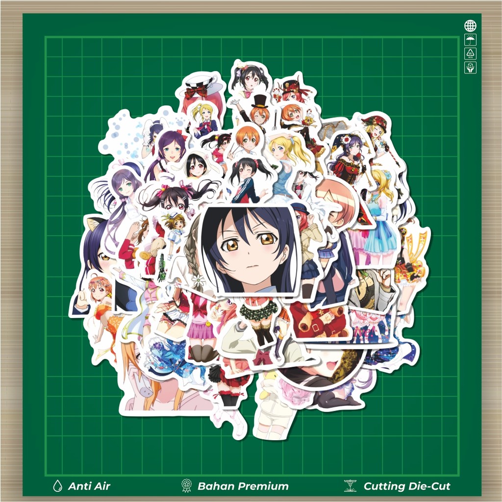 

HOT 50 PCS STIKER Sticker Anime Love Live! School Idol Project Sticker Stiker Fashion Cars Decal Dingin Kartu Album Custom Vinyl Anti Air- Sticker Aesthetic Buku Journal Koper Casing HP Tablet Laptop Helm Motor Botol Minum