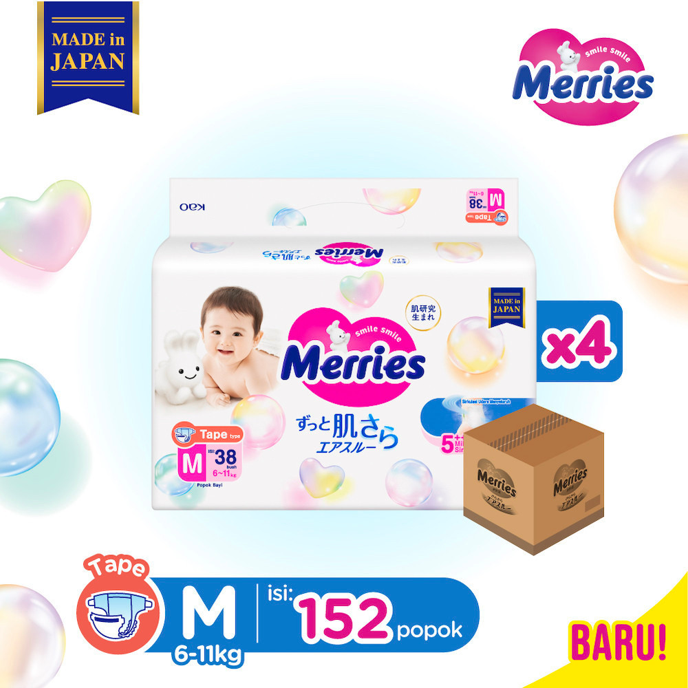 

Merries Premium Popok Bayi Perekat M 38 Carton