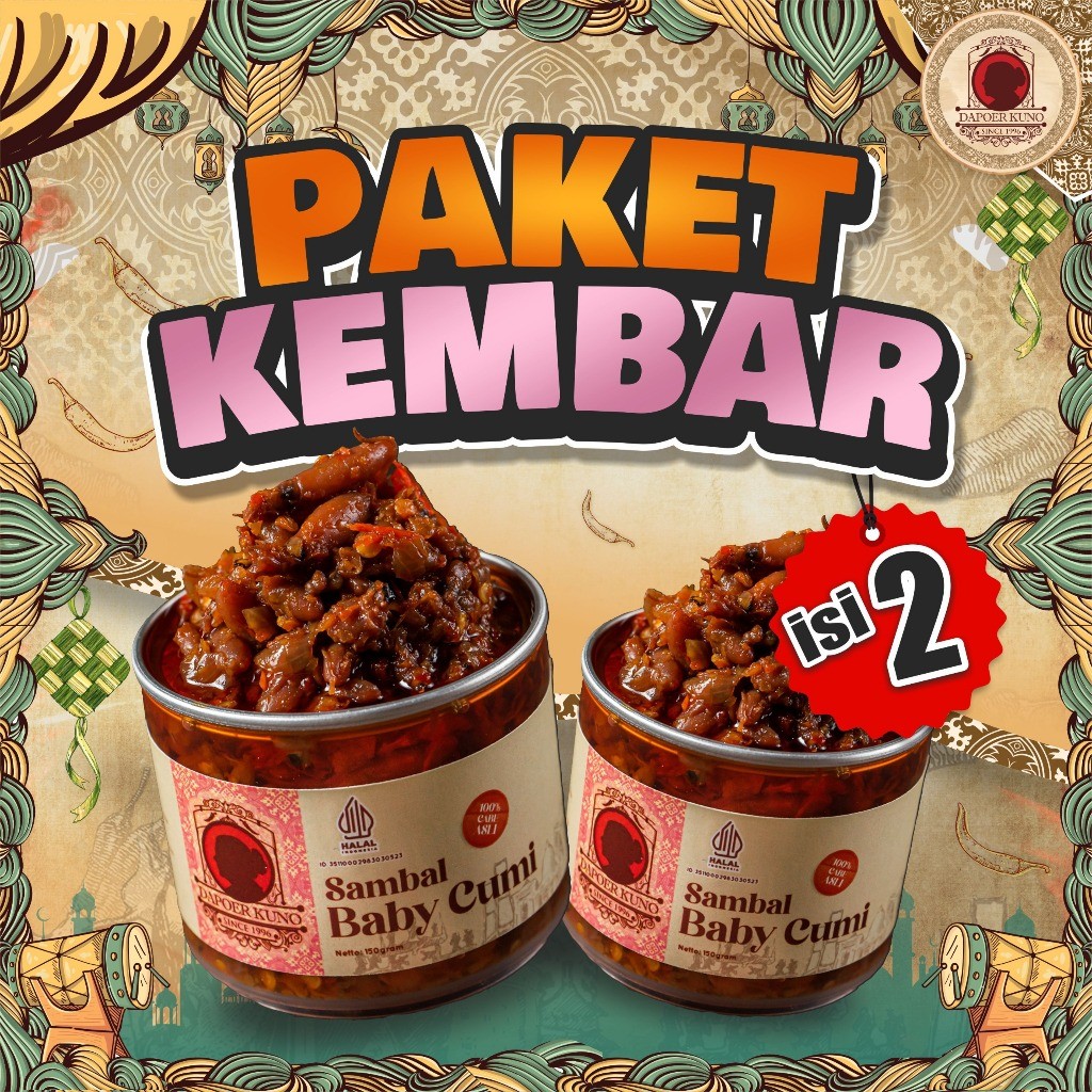 

Paket Sambal DAPOER KUNO Kembar Isi 2 [150 Gram X 2 Pcs] new