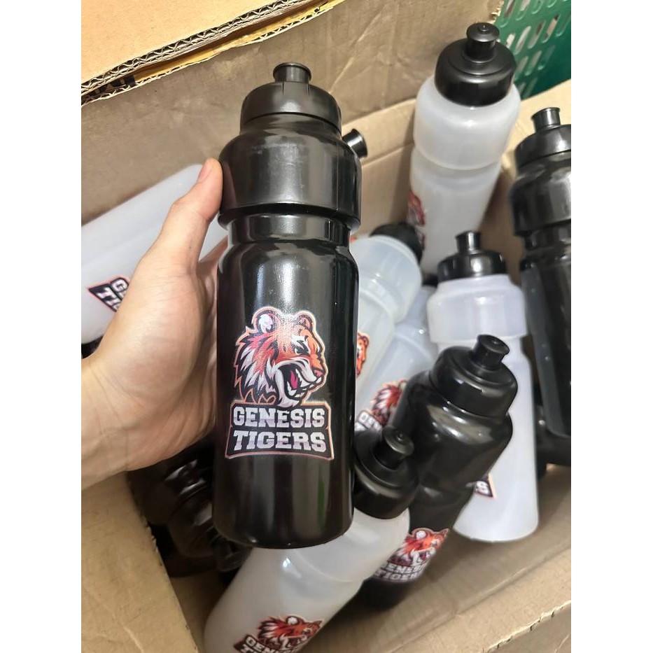 Tumbler Bidon Sepeda Custom / Botol Air Minum Sepeda / Botol Olahraga - Polos, Putih