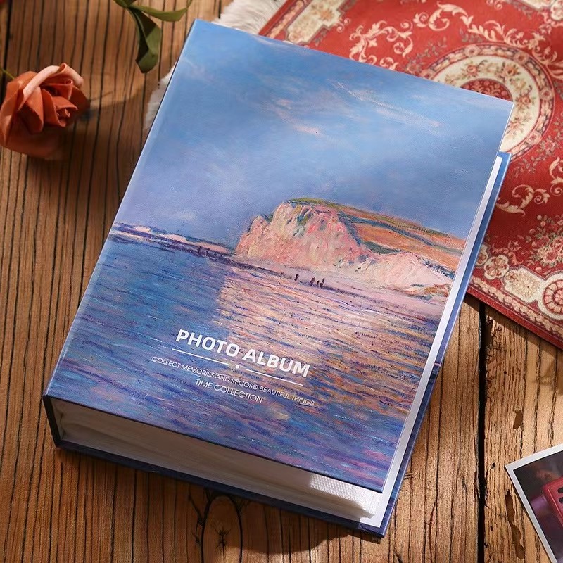 

100 7-inch photo album Large capacity Monet family photo album Baby Growth album 5-inch mixed collection