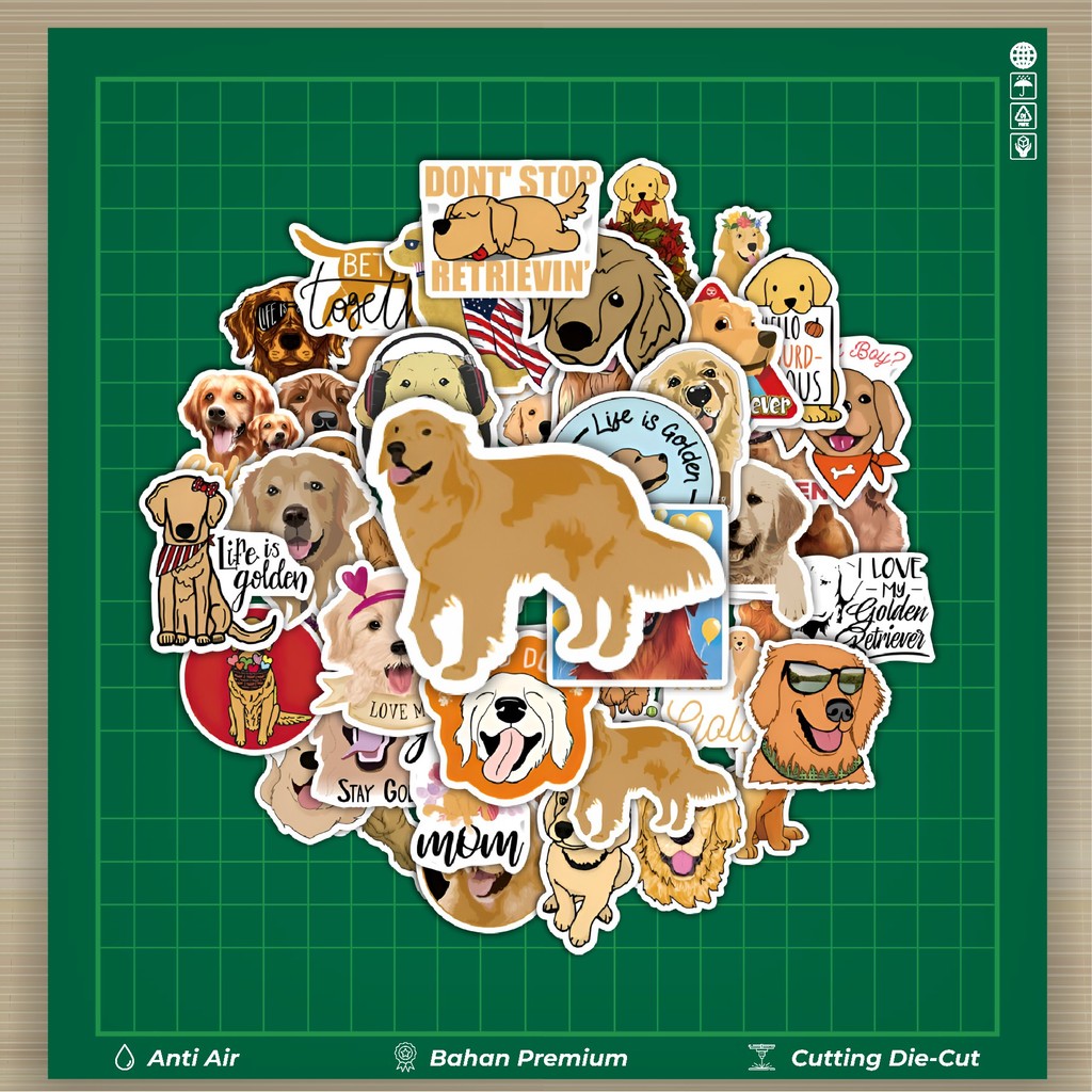 

HOT 50 PCS STIKER Stiker Golden Dog [anjing emas] Stiker Fashion Cars Decal Dingin Kartu Album Custom Vinyl Anti Air- Sticker Aesthetic Buku Journal Koper Casing HP Tablet Laptop Helm Motor Botol Minum