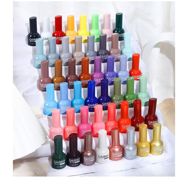 [12 PCS] 1 SET KUTEK 13 ML GAIRRIY UV GEL NAIL POLISH, BISA REQUEST WARNA