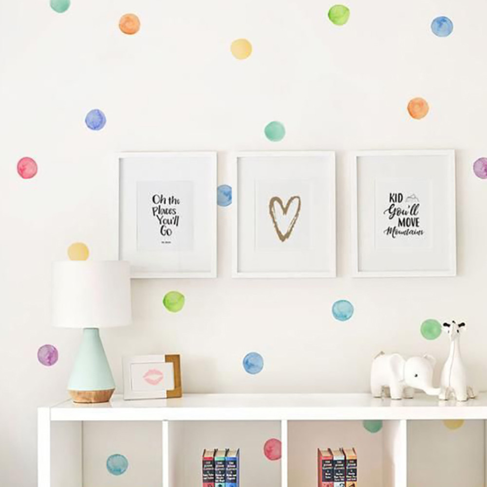 

29 Pcs/Set PVC Baby Wall Decals Colored Polka Dots Creative Stickers for Children Vinyl Nursery Room Decoration