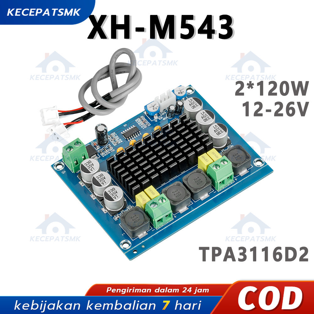 TPA3116D2 2x120W Dual-channel Stereo High Power Digital Audio Power Amplifier Class D XH-M543 m 543 