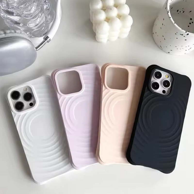 NEW!! WAVES MAGSAFE SILICONE CASE IPHONE 15 PRO MAX 14 13 12 11 PLUS CASING MAGNETIC