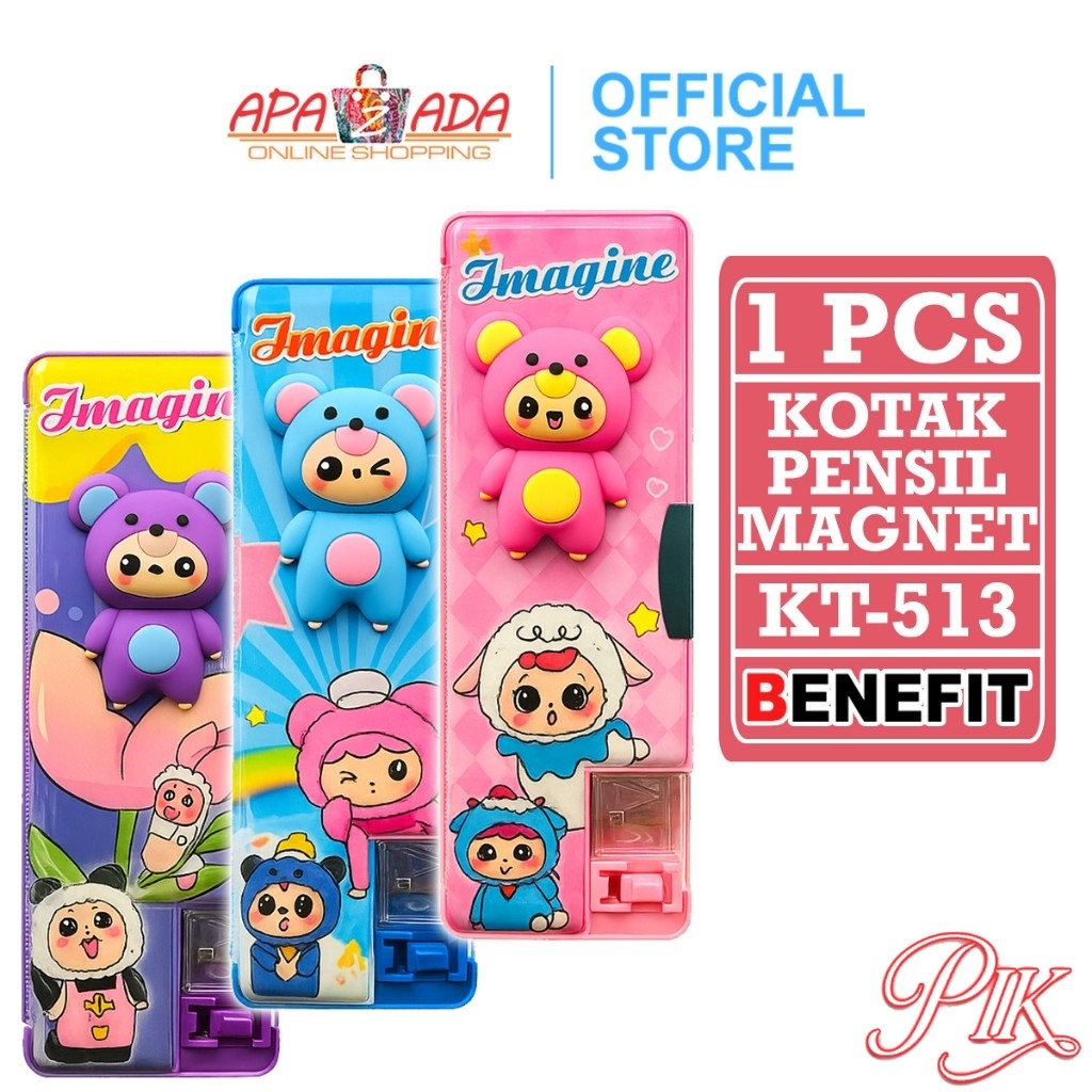 

Kotak Pensil Magnet 2 Sisi Karakter Ada Serutan / Tempat Pensil Imagine KT-513
