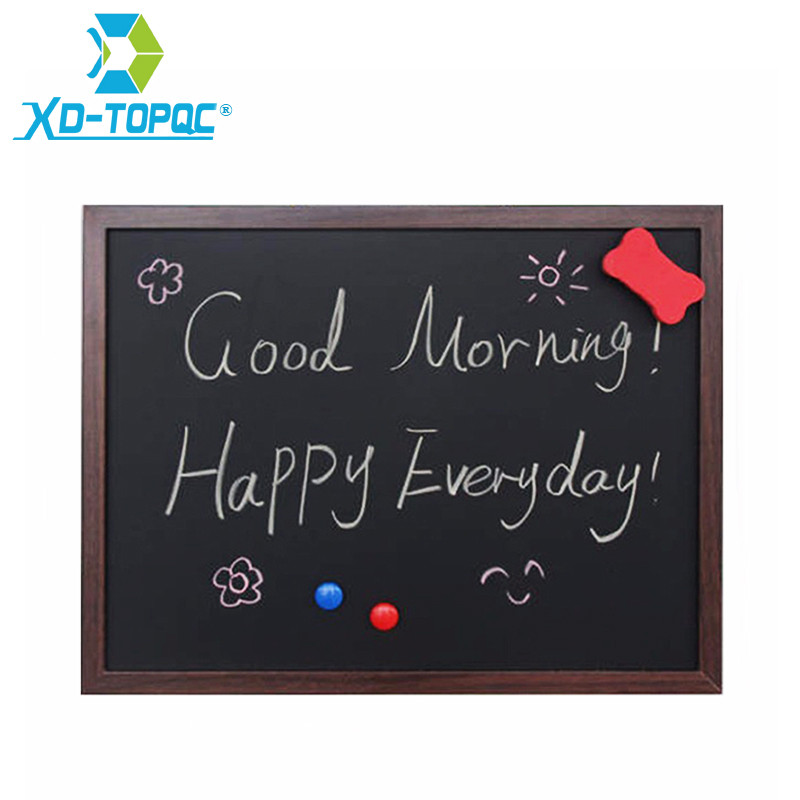 

New 35*45cm MDF Wooden Frame Blackboard Magnetic ChalkBoard Dry Erase Writing Board 5 Colors Home Decorative Message Boards