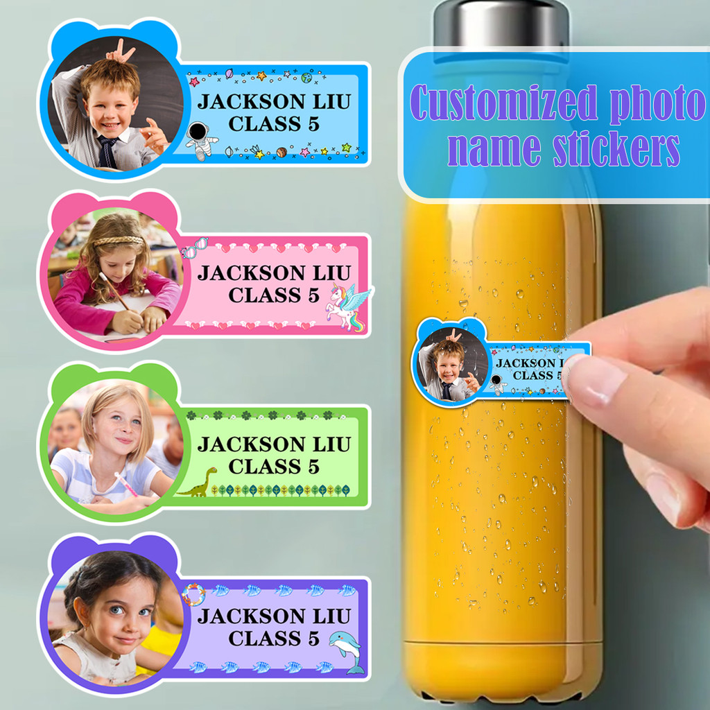

Personalized customized children's name stickers, kindergarten school must have name tags,waterproof stationery book sticker ZP1