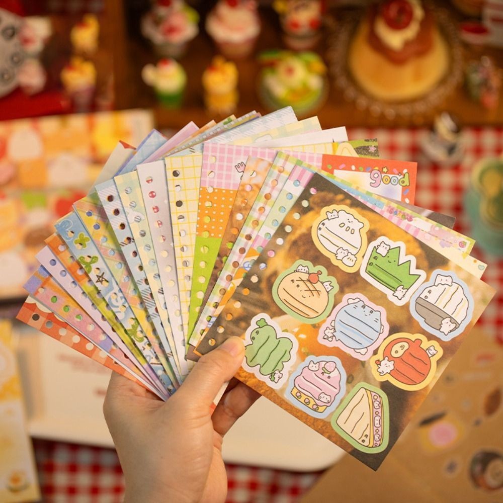 

42Pcs/bag Munchkin Convenience Store Series Writable Die-cut Sticker Book DIY Kawaii Handbook Material Journal Decoration