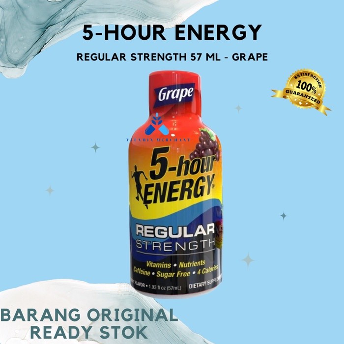 

5 Hour ENERGY Regular Grape Flavour Energy Drink 57ml - w&w