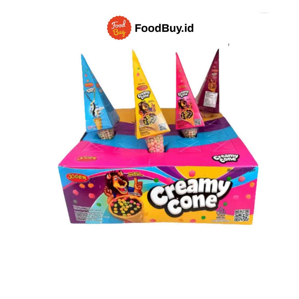 

Joger Creamy Cone Cokelat Wafer Cone 240g