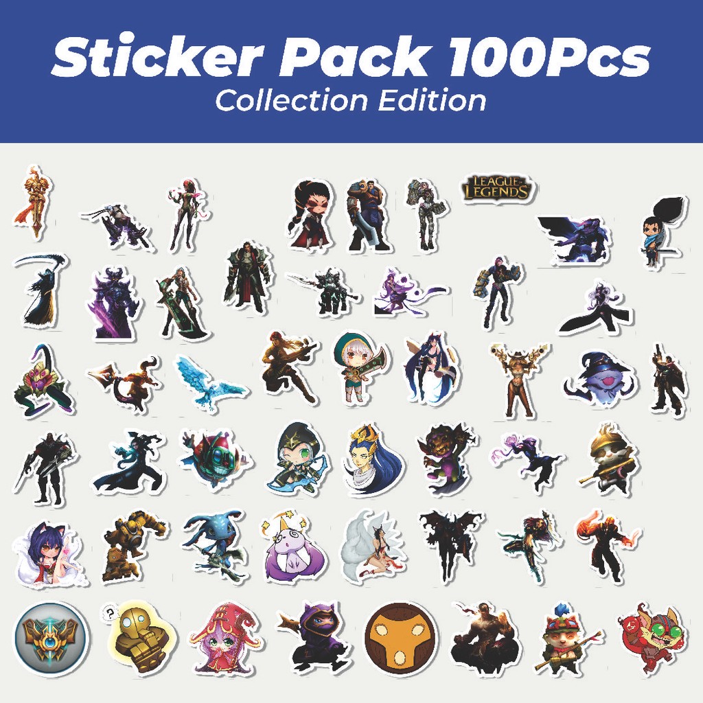 

Hot Stiker Kartun League Of Legends Skin 3 Lucu Anti Air Stikers Berperekat Waterproof Sticker Decal Buat Motor Helm Buku Journal Koper Casing HP Laptop Botol Minum