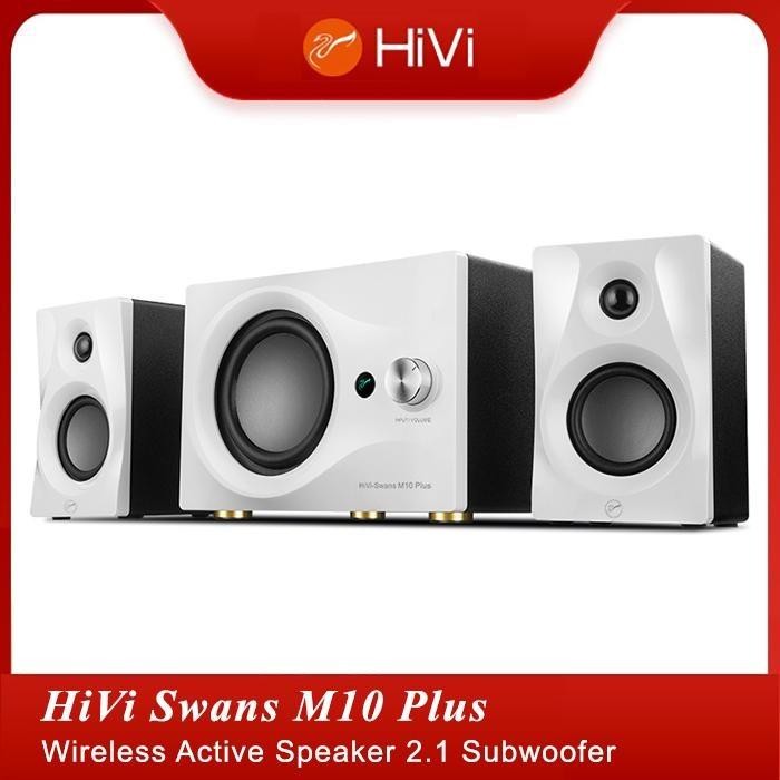 HiVi Swan M10 Plus 2.1 Active Powered Multimedia Speaker Bluetooth Subwoofer Bass