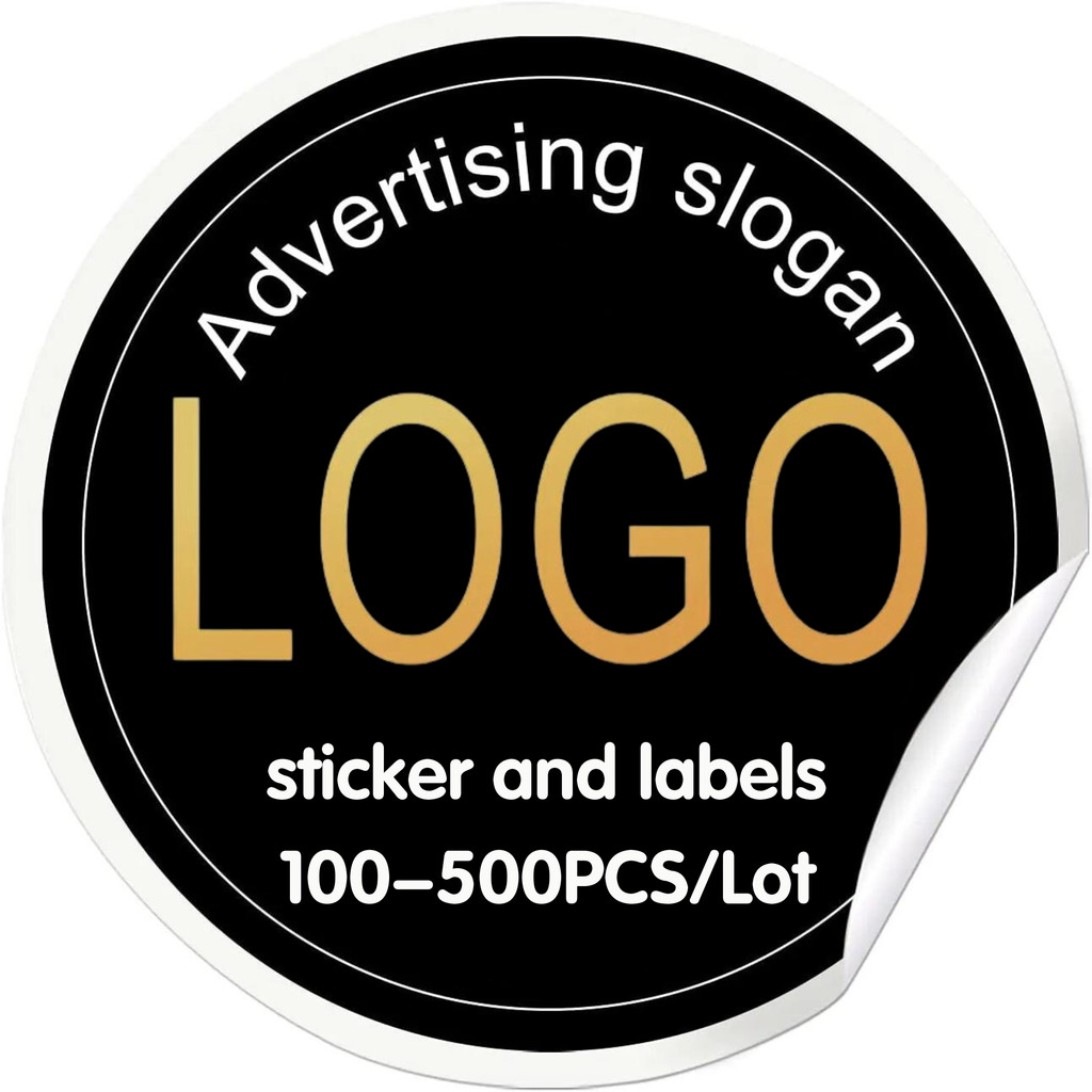 

Custom Stickers Waterproof Custom Logo Labels Round Personal design Stickers for Wedding Birthday,Company Logo Gift Packaging