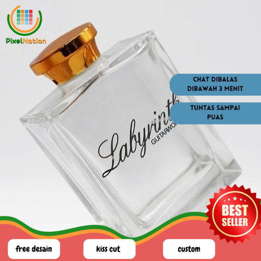 

PiNat Stiker Botol Parfum Premium Timbul UV DTF Custom Desain Cetak Label Wewangian
