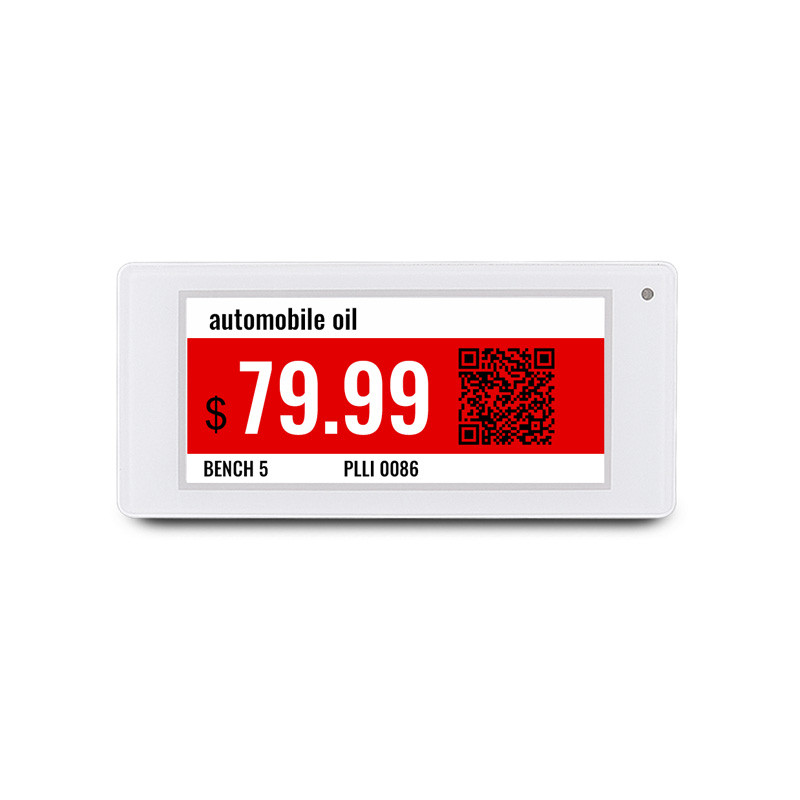 

5 Pcs 2.9'' inch BLE 3 Color E-ink Display Electronic shelf label Electronic Digital Price Tags for Retail Use