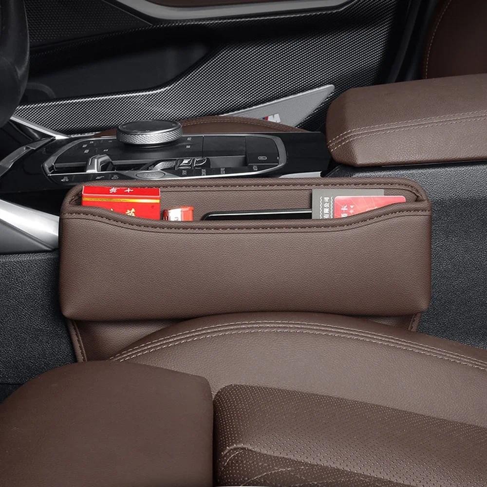 Car Seat Gap Filler Storage Key Card Cup Pocket Phone Holder Multifunctional Box For Ford Mustang Ec