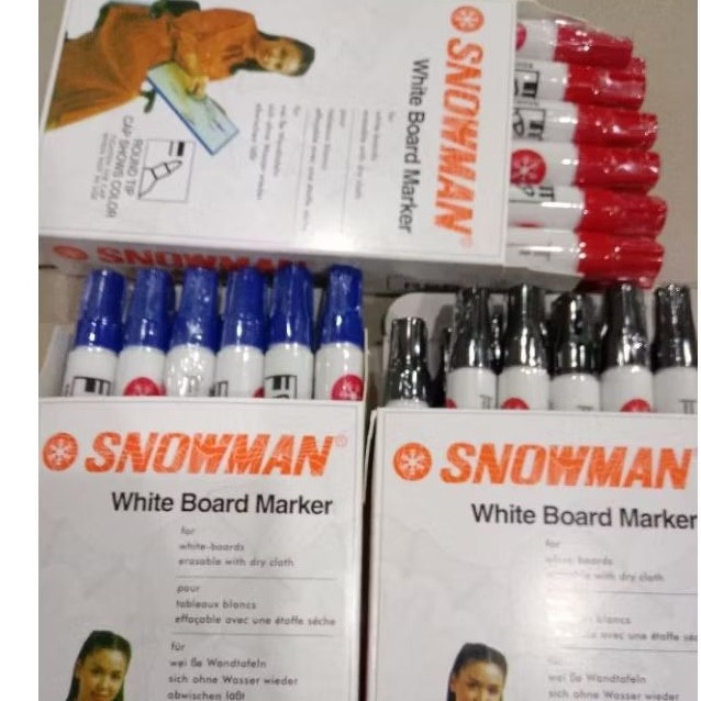 

spidol whiteboard snowman BG12 isi12pcs Terlaris