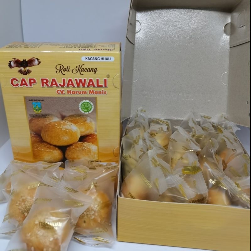 

Roti Kacang Cap Rajawali Kemasan Plastik Isi 15Biji