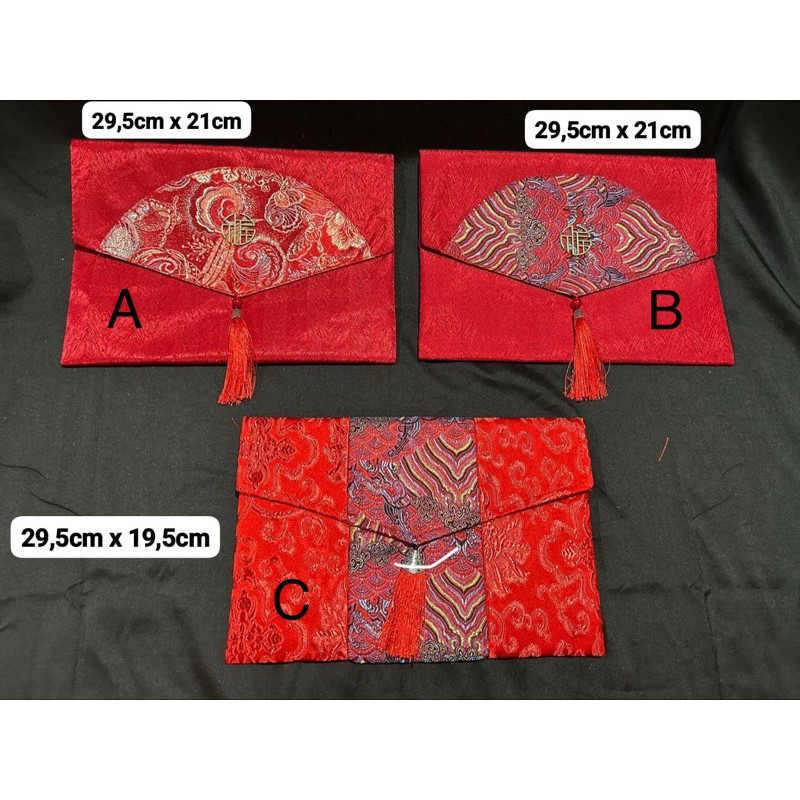 

Angpao Dompet Kain Merah imlek sangjit pernikahan nikah Besar Jumbo / Angpau Kain Merah Jumbo / Dompet Angpao Kain Merah