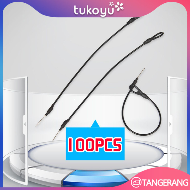 

100pcs Lanyard Tembaga RFID Tag Tali Pengaman Tambahan Untuk Tas AM/RF Tag