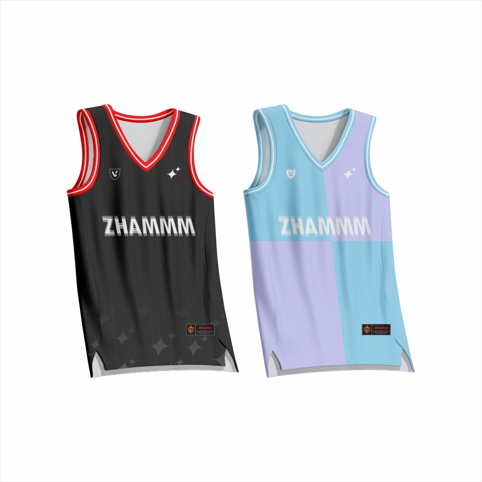 JERSEY BASKET KALCER /  JERSEY ZHAMMM / LARI / BASKET / ZHAMMM / KALCER / SKENA / GRATIS NAMA DAN NO