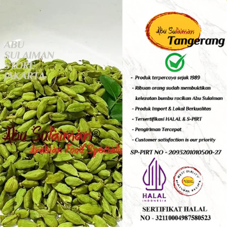 

Kapulaga Hijau Arab India 5 gr Premium / Cardamom Green 5 Gram